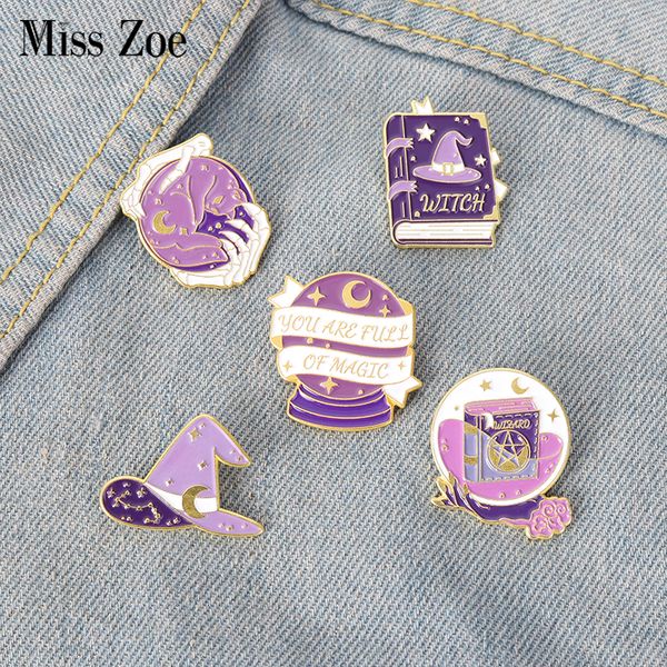 witchcraft enamel pins custom purple wizard hat book ball cat brooch lapel badge bag gothic jewelry gift for friendsdio chan contact, Gray
witchcraft enamel pins custom purple wizard hat book ball cat brooch lapel badge bag gothic jewelry gift for friendsdio chan contact, Gray