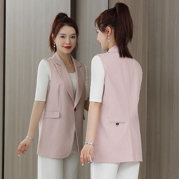 women's vests 2021 women spring casual solid plus size waistcoat lady chic notched button sleeveless suit vest female elegant pocket i9, Black;white
women's vests 2021 women spring casual solid plus size waistcoat lady chic notched button sleeveless suit vest female elegant pocket i9, Black;white