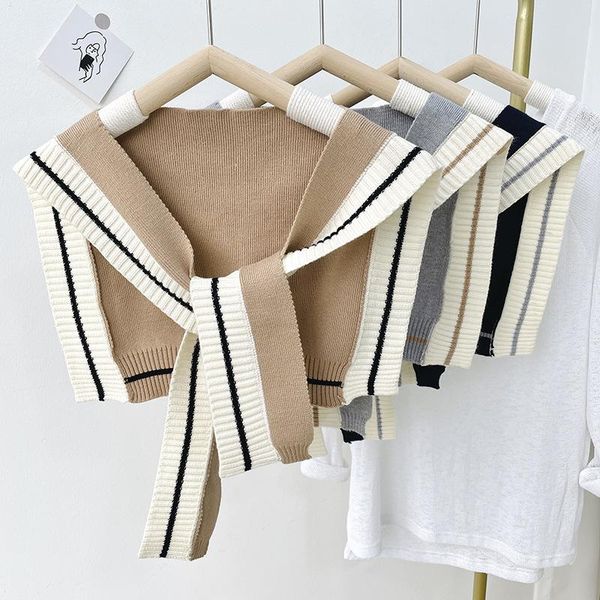 bow ties korean women shirt detachable collar wool knit neck fake winter shawl warm scarves false decor, Black;gray
bow ties korean women shirt detachable collar wool knit neck fake winter shawl warm scarves false decor, Black;gray