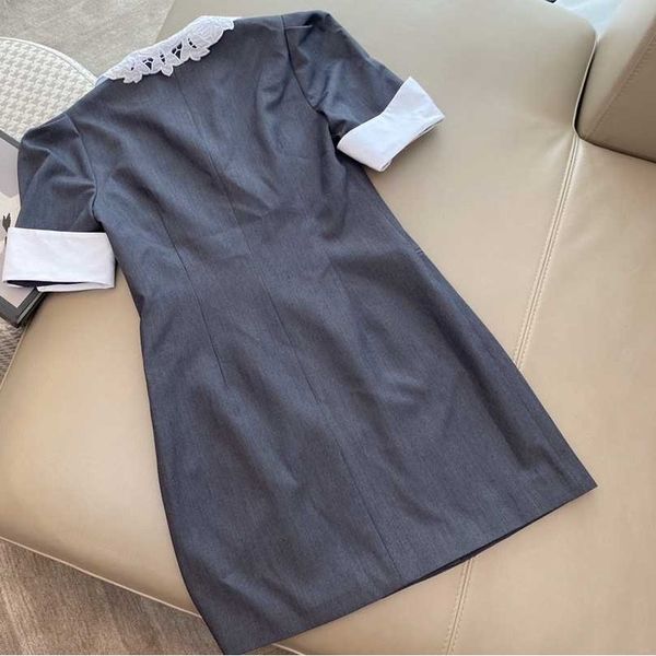 dress autumn fashion grey ladies white turn-down collar double breasted short sleeve slim fitted work dress ol, Black;gray
dress autumn fashion grey ladies white turn-down collar double breasted short sleeve slim fitted work dress ol, Black;gray