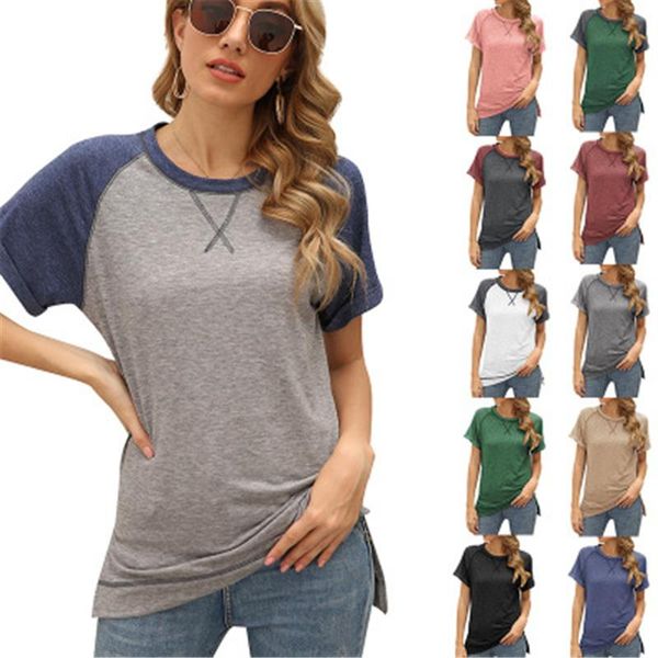 women's t-shirt summer 2021 fashion high-quality round neck short sleeve cross loose casual trendy 472, White
women's t-shirt summer 2021 fashion high-quality round neck short sleeve cross loose casual trendy 472, White
