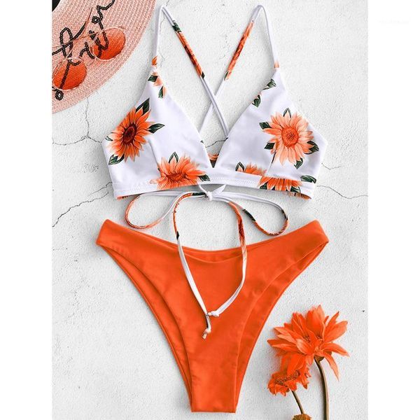 women's swimwear floral 2 piece swimsuits for women bikini set push up padded full coverage sling tummy control high waist bottom, White;black
women's swimwear floral 2 piece swimsuits for women bikini set push up padded full coverage sling tummy control high waist bottom, White;black