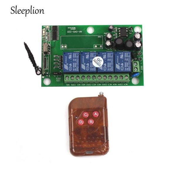 smart home control sleeplion 85v~250v 110v 220v 230v 4ch rf wireless remote relay switch security system garage doors rolling gate
smart home control sleeplion 85v~250v 110v 220v 230v 4ch rf wireless remote relay switch security system garage doors rolling gate
