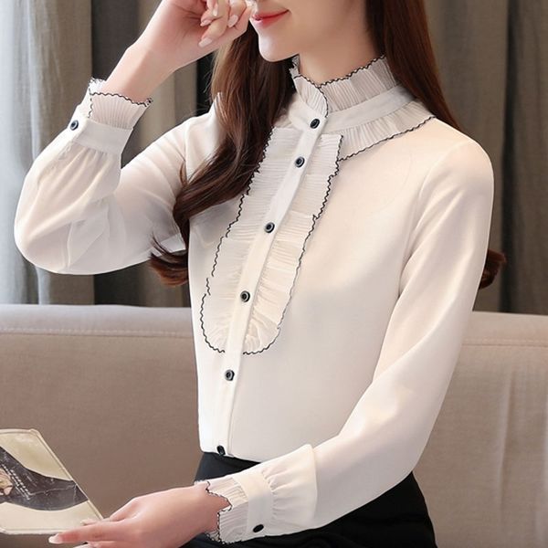 blusas mujer de moda blouse women long sleeve white blouse stand collor chiffon blouse shirt women blusa feminina c973 210602
blusas mujer de moda blouse women long sleeve white blouse stand collor chiffon blouse shirt women blusa feminina c973 210602
