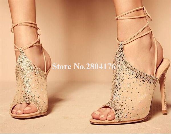 dress shoes women elegant bling rhinestone mesh thin heel gladiator pumps peep toe lace-up cut-out ankle strap high heels wedding shoe, Black
dress shoes women elegant bling rhinestone mesh thin heel gladiator pumps peep toe lace-up cut-out ankle strap high heels wedding shoe, Black