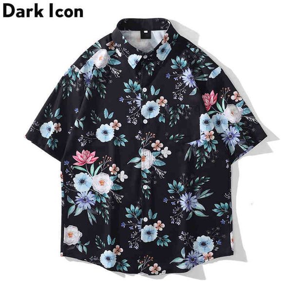 dark icon flowers hawaiian shirt short mourn vacation beach men casual shirts for man black white, White;black
dark icon flowers hawaiian shirt short mourn vacation beach men casual shirts for man black white, White;black