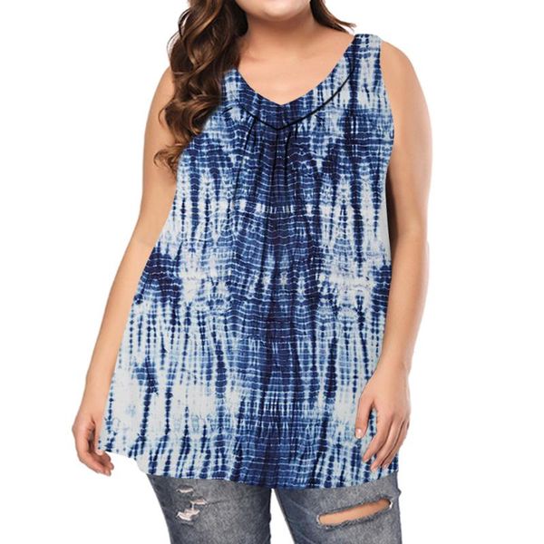 women's blouses & shirts sleeveless women summer 2021 plus size v neck tie dyed print casual ladies knit d30, White
women's blouses & shirts sleeveless women summer 2021 plus size v neck tie dyed print casual ladies knit d30, White