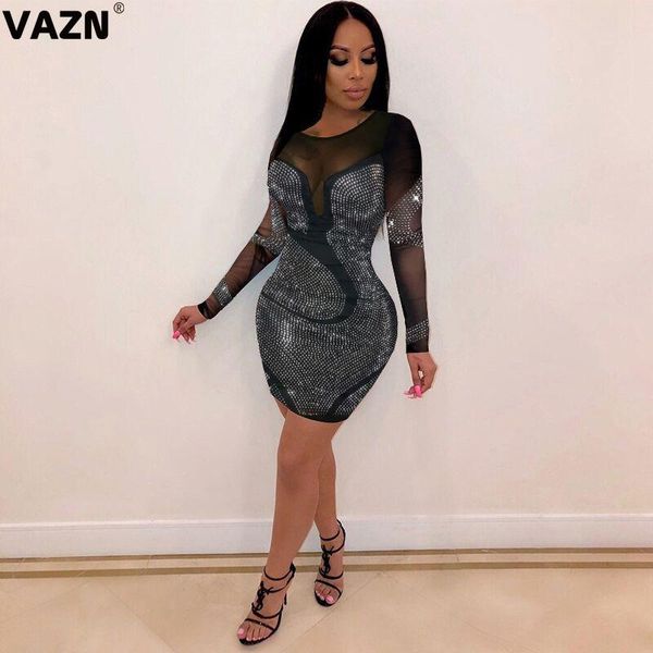 casual dresses vazn 2021 autumn heavy industry plus size elegant club full sleeve women waist thin mini dress, Black;gray
casual dresses vazn 2021 autumn heavy industry plus size elegant club full sleeve women waist thin mini dress, Black;gray