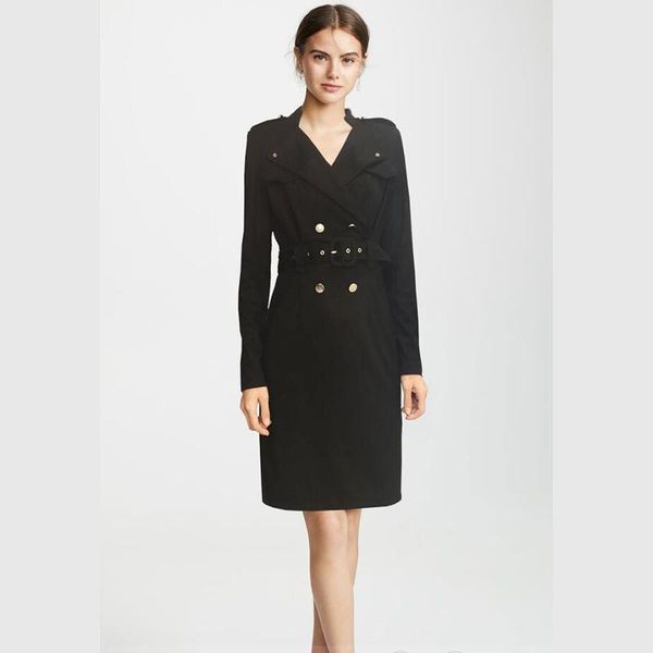 casual dresses women runway dress 2021 notched long sleeve solid elegant pencil vestidos np0791w, Black;gray
casual dresses women runway dress 2021 notched long sleeve solid elegant pencil vestidos np0791w, Black;gray