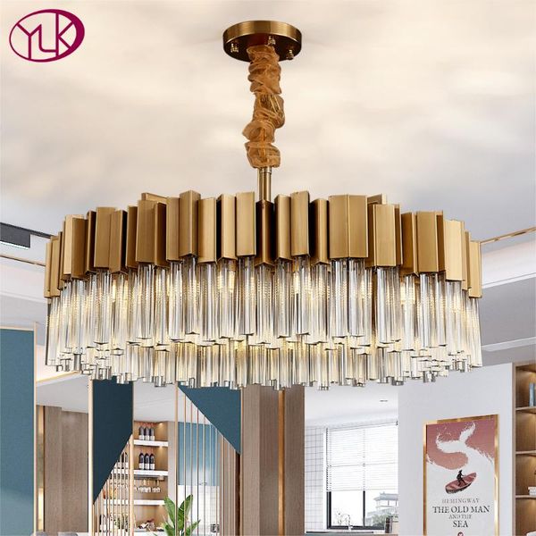 chandeliers luxury modern crystal light chandelier for living room gold brushed led cristal lamp round home decor chain lighting fixture
chandeliers luxury modern crystal light chandelier for living room gold brushed led cristal lamp round home decor chain lighting fixture
