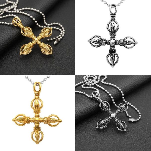 pendant necklaces 2 pcs vintage vajra pestle necklace ball beads chain jewelry, Silver
pendant necklaces 2 pcs vintage vajra pestle necklace ball beads chain jewelry, Silver