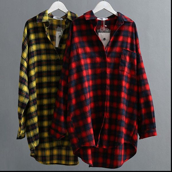 autumn cotton plaids womens blouses fashion plus size plaid red yellow, White
autumn cotton plaids womens blouses fashion plus size plaid red yellow, White