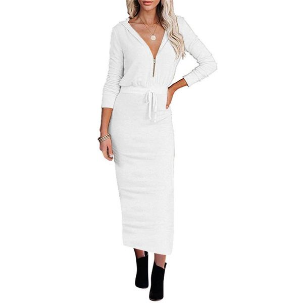 casual dresses bodycon dress 2021 autumn and winter women's clothing v-neck loose zipper solid color long-sleeved one-piece, Black;gray
casual dresses bodycon dress 2021 autumn and winter women's clothing v-neck loose zipper solid color long-sleeved one-piece, Black;gray