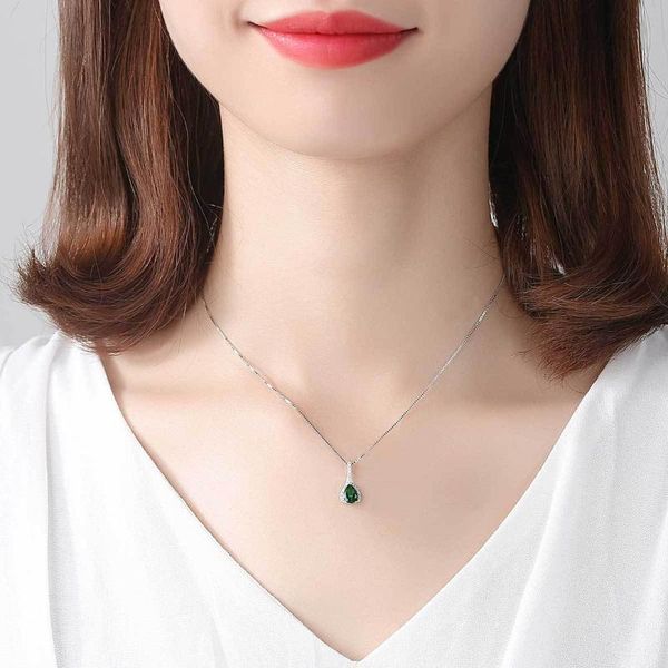 pendants s925 sterling silver necklace female water drop love pendant simple korean item, Black
pendants s925 sterling silver necklace female water drop love pendant simple korean item, Black