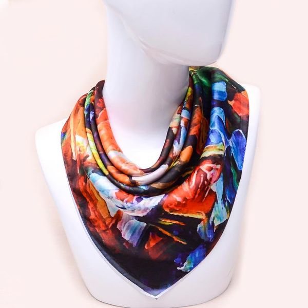scarves fashion women silk bandana scarf square female shawls hijab 70*70cm luxury headwear girls head headband hair accessories, Blue;gray
scarves fashion women silk bandana scarf square female shawls hijab 70*70cm luxury headwear girls head headband hair accessories, Blue;gray