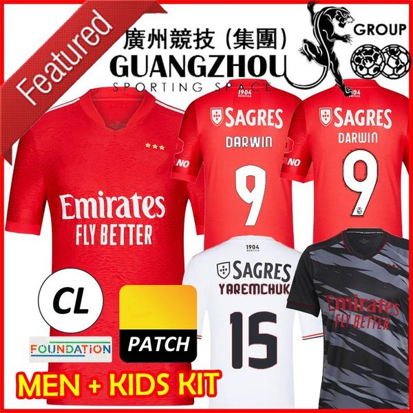 21 22 benfica soccer jerseys éverton home away otamendi grimaldo 2021 2022 rafa seferovic darwin yaremchuk pizzi men kit kids set child foot, Black;yellow
21 22 benfica soccer jerseys éverton home away otamendi grimaldo 2021 2022 rafa seferovic darwin yaremchuk pizzi men kit kids set child foot, Black;yellow