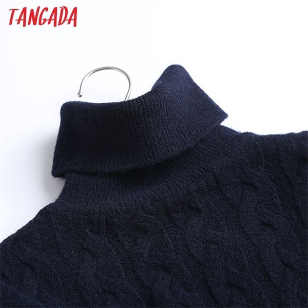tangada 2021 chic women oversized wool turtleneck twist sweater vintage ladies thick warm knitted jumper 6d25, White;black
tangada 2021 chic women oversized wool turtleneck twist sweater vintage ladies thick warm knitted jumper 6d25, White;black
