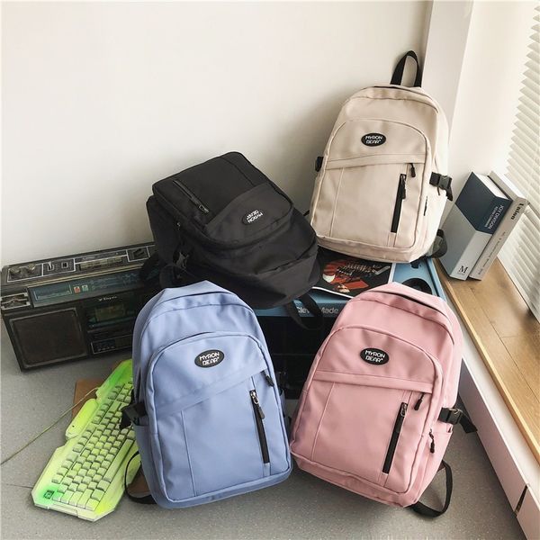 harajuku style solid color fashion women's backpack summer large-capacity student school bags nylon
harajuku style solid color fashion women's backpack summer large-capacity student school bags nylon