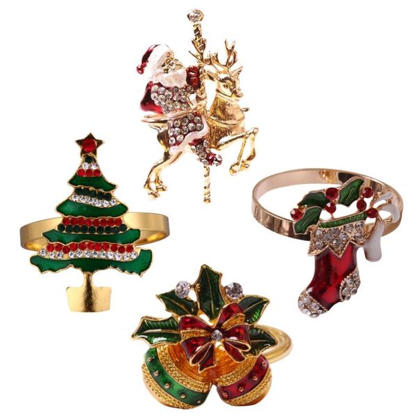 napkin rings 4pcs alloy creative christmas style el home ring holders (red green)
napkin rings 4pcs alloy creative christmas style el home ring holders (red green)