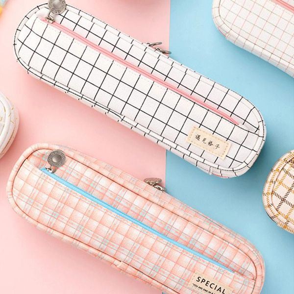 pencil cases grid pen bag stylish large capacity rectangle shape durable soft long lasting washable useful for stationery
pencil cases grid pen bag stylish large capacity rectangle shape durable soft long lasting washable useful for stationery