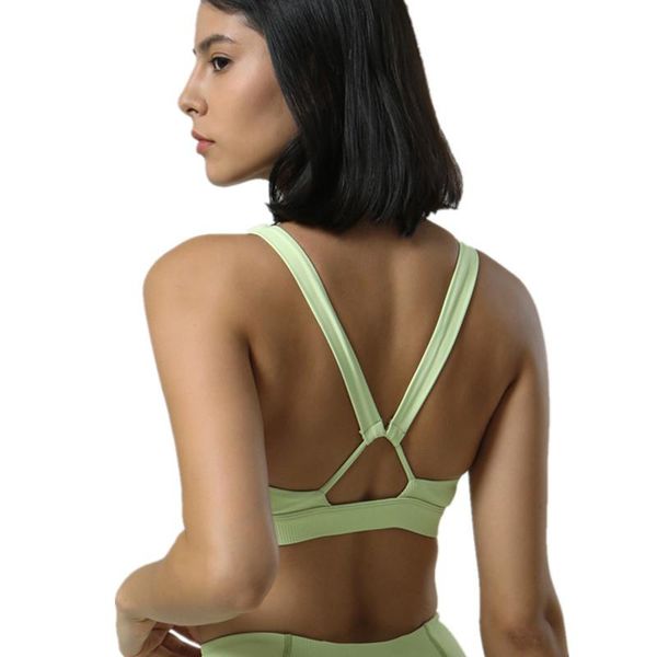 yoga outfit summer ribbed high-elastic fabric women sports bra beautiful back lace-up underwear running fitness vest
yoga outfit summer ribbed high-elastic fabric women sports bra beautiful back lace-up underwear running fitness vest