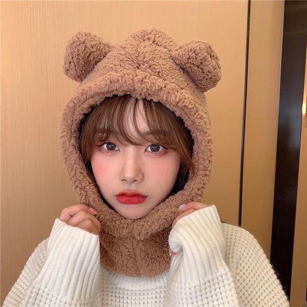 beanie/skull caps winter cute bear ears beanies warm hat windproof neck scarf cap student women plus cashmere outdoor sports ski headwear, Blue;gray
beanie/skull caps winter cute bear ears beanies warm hat windproof neck scarf cap student women plus cashmere outdoor sports ski headwear, Blue;gray