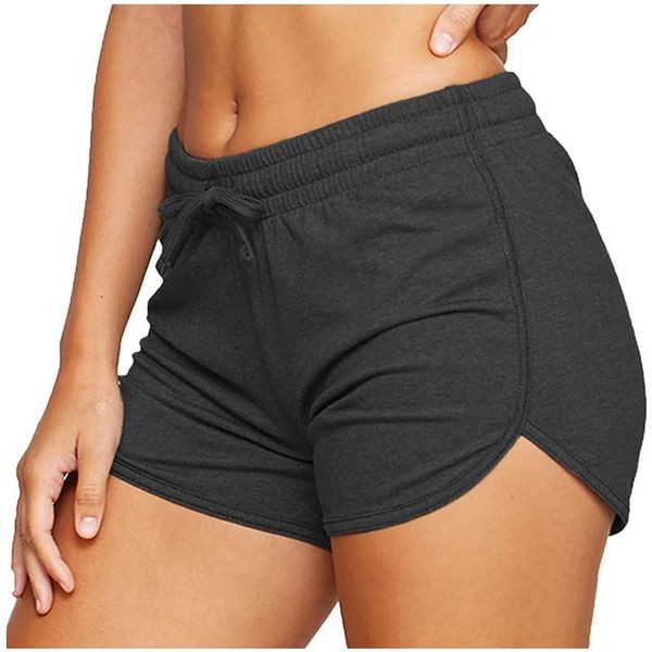 women's solid color fitness pants yoga shorts elastic waisted drawstring irregular summer bandage casual bottoms, White;black
women's solid color fitness pants yoga shorts elastic waisted drawstring irregular summer bandage casual bottoms, White;black