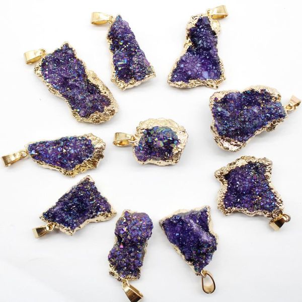 charms natural stone purple raw mineral crystal quartz geode druzy pendant jewelry healing energy lucky gem reiki, Bronze;silver
charms natural stone purple raw mineral crystal quartz geode druzy pendant jewelry healing energy lucky gem reiki, Bronze;silver