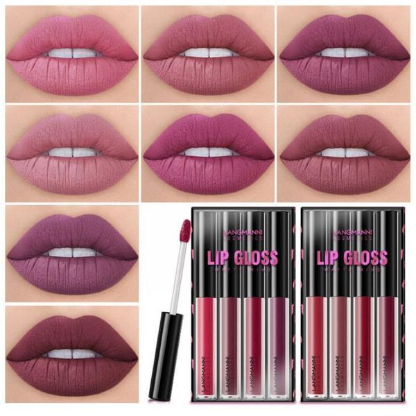 langmanni 4pcs liquid lipstick makeup lip gloss long lasting moisture waterproof non-stick cup red 4sets/lot 
langmanni 4pcs liquid lipstick makeup lip gloss long lasting moisture waterproof non-stick cup red 4sets/lot