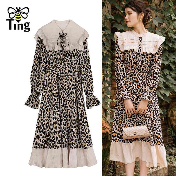 women spring autumn leopard print casual dress ruched button up vintage long vestidos elbise robes streetwear chic 210513, Black;gray
women spring autumn leopard print casual dress ruched button up vintage long vestidos elbise robes streetwear chic 210513, Black;gray