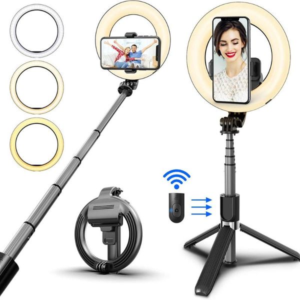 selfie monopods portable stick with led fill light tripod wireless bluetooth foldable handheld remote shutter for live video vlog
selfie monopods portable stick with led fill light tripod wireless bluetooth foldable handheld remote shutter for live video vlog