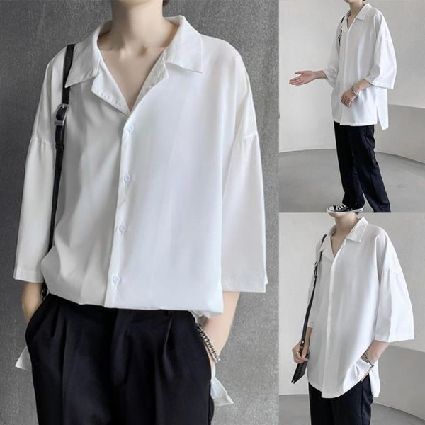 men's casual shirts 60%men comfortable turn down collar solid color 3/4 sleeve all match shirt, White;black
men's casual shirts 60%men comfortable turn down collar solid color 3/4 sleeve all match shirt, White;black