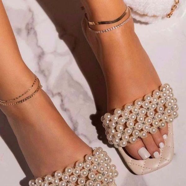 women's sandals flats pearl shoes summer ladies outdoor slip on beach female woman zapatos mujer, Black
women's sandals flats pearl shoes summer ladies outdoor slip on beach female woman zapatos mujer, Black