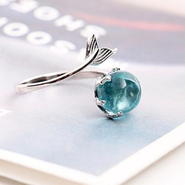 wedding rings 2021 creative blue crystal fishtail ring mermaid bubble opening for women personality fashion party birthday gift jewelry, Slivery;golden
wedding rings 2021 creative blue crystal fishtail ring mermaid bubble opening for women personality fashion party birthday gift jewelry, Slivery;golden