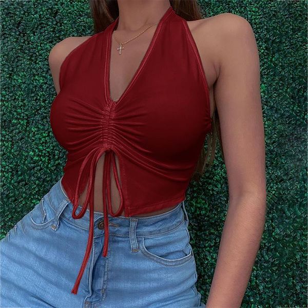 women's tanks & camis v neck cropped tank women drawstring tie up front candy colors streetwear slim fit solid crop 2021 y2k, White
women's tanks & camis v neck cropped tank women drawstring tie up front candy colors streetwear slim fit solid crop 2021 y2k, White