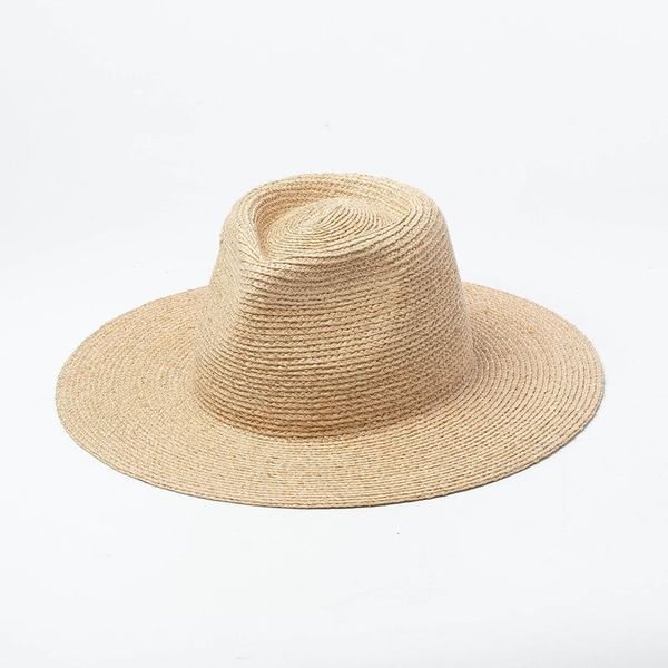 wide brim hats quality summer custom style handmade fine straw raffia jazz hat for female outdoor travel sunshade beach womens fashionable, Blue;gray
wide brim hats quality summer custom style handmade fine straw raffia jazz hat for female outdoor travel sunshade beach womens fashionable, Blue;gray