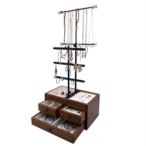 jewelry pouches, bags vintage wooden bottom box wrought iron 5-layer necklace bracelet earrings ring storage display stand with drawer, Pink;blue
jewelry pouches, bags vintage wooden bottom box wrought iron 5-layer necklace bracelet earrings ring storage display stand with drawer, Pink;blue