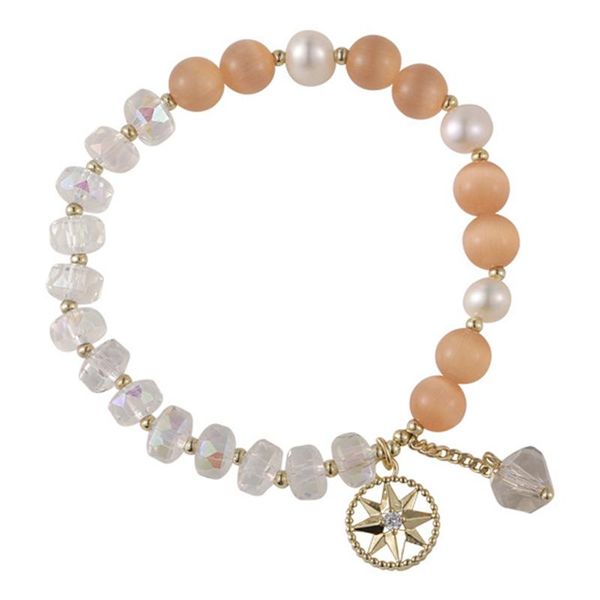 link, chain luxury freshwater pearl bracelet elegant lady zircon crystal opal star charm women jewelry, Black
link, chain luxury freshwater pearl bracelet elegant lady zircon crystal opal star charm women jewelry, Black