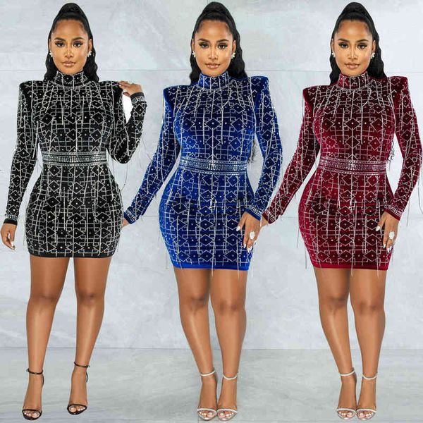 casual dresses x5528 nightclub diamond women's long sleeve middle skirt chain dresses, Black;gray
casual dresses x5528 nightclub diamond women's long sleeve middle skirt chain dresses, Black;gray
