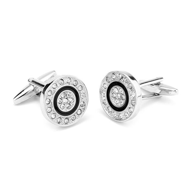 fashion full drill round metal cufflinks french sleeve stud men's shirt cuff links0aan, Silver
fashion full drill round metal cufflinks french sleeve stud men's shirt cuff links0aan, Silver