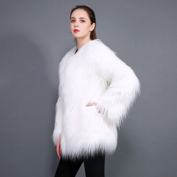 faux bontjas vrouwen lange haar overjas winter witte lange mouw plus size harige jas xxxl meisjes pluizige jas, Black
faux bontjas vrouwen lange haar overjas winter witte lange mouw plus size harige jas xxxl meisjes pluizige jas, Black