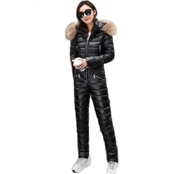winter ladies shiny cotton-padded jacket down cotton solid color hooded jumpsuits trousers straight thicken warm two-piece t154 women's, Black;white
winter ladies shiny cotton-padded jacket down cotton solid color hooded jumpsuits trousers straight thicken warm two-piece t154 women's, Black;white