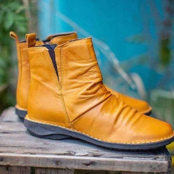 boots 2021 winter women's solid color flat ankle pu leather side zipper light ladies soft comfortable shoes, Black
boots 2021 winter women's solid color flat ankle pu leather side zipper light ladies soft comfortable shoes, Black