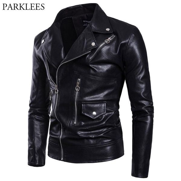 men's fur & faux classic faux-leather motocycle jacket 2021 brand multi zipper men biker pu leather windproof jackets and coats, Black
men's fur & faux classic faux-leather motocycle jacket 2021 brand multi zipper men biker pu leather windproof jackets and coats, Black