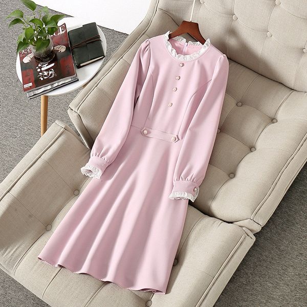runway fashion springtime frilly collar sweet pink dress woman designer clothes party femme black robe, Black;gray
runway fashion springtime frilly collar sweet pink dress woman designer clothes party femme black robe, Black;gray