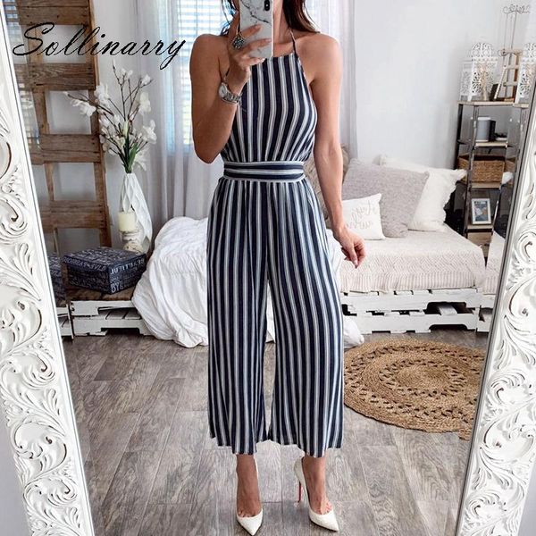 women's jumpsuits & rompers sollinarry striped halter jumpsuit women fashion lace long boho clothing 2021 summer ladies casual beach se, Black;white
women's jumpsuits & rompers sollinarry striped halter jumpsuit women fashion lace long boho clothing 2021 summer ladies casual beach se, Black;white
