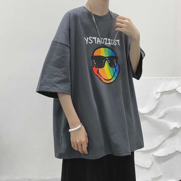 summer brand harajuku street hip hop printing short sleeve casual loose t-shirt men's fashion, White;black
summer brand harajuku street hip hop printing short sleeve casual loose t-shirt men's fashion, White;black