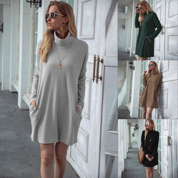 casual dresses 2021 style women's beltles dress, effects colour around the throat herfst and winter wafel smoke trui dress, Black;gray
casual dresses 2021 style women's beltles dress, effects colour around the throat herfst and winter wafel smoke trui dress, Black;gray