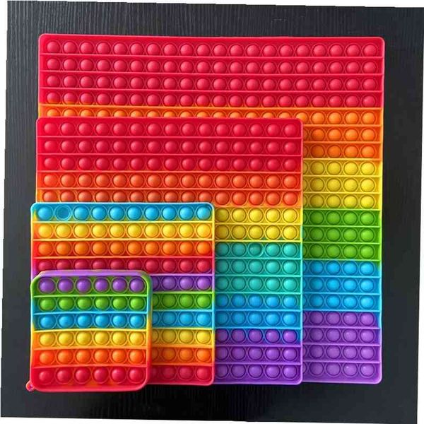 50x50cm big size fidget reliver stress rainbow push it bubble antistress toys children sensory toy to relieve autism
50x50cm big size fidget reliver stress rainbow push it bubble antistress toys children sensory toy to relieve autism