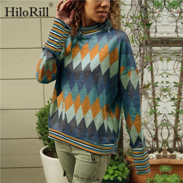 long sleeve t shirts women geometric print t-shirt casual turtleneck knitted shirt ladies tee camiseta mujer 210508, White
long sleeve t shirts women geometric print t-shirt casual turtleneck knitted shirt ladies tee camiseta mujer 210508, White
